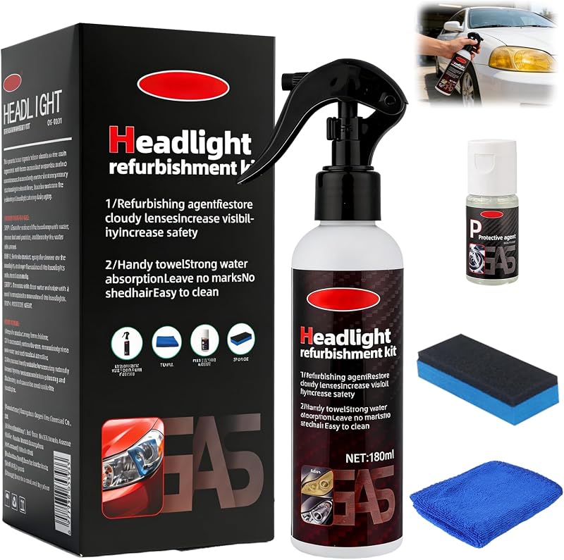 Kit de restauração e polimento de faróis Compensai RXZ265 – 1 conjunto