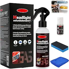 Kit de restauração de farol, kit de polimento de restauração de farol de carro, kits de limpeza e restauração de farol, limpador de farol de carro rápido e fácil, polimento de farol de carro