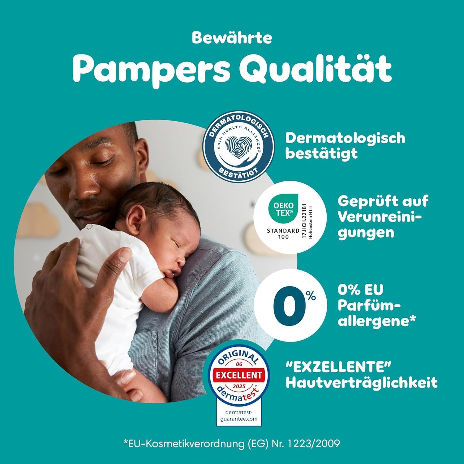 Pampers Baby-Dry Größe 6+, 176 Windeln, 14kg-19kg, Bis zu 100% Auslaufschutz & Komfort die ganze Nacht