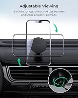 Vista 5 de iOttie iTap 3 Magnetic Flush Mount Car Mount Phone Holder with Magnetic Ring Adapter. Compatible with iPhone, Samsung Galaxy, Google Pixel, Huawei