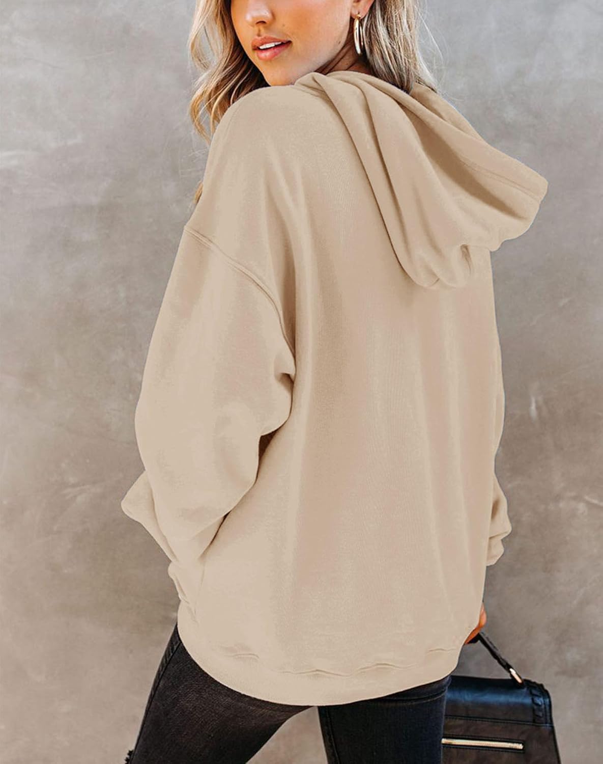 Yuccalley Women's Long Sleeve Fashion Pocket Hoodies Casual Pullover Tops - Image 2