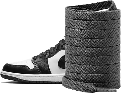 UamGlsob Shoe Laces for Air Jordan 1/2/3/4/5/6/7/8 Sneakers, 8mm Flat Athletic Shoe Strings Replacement Laces