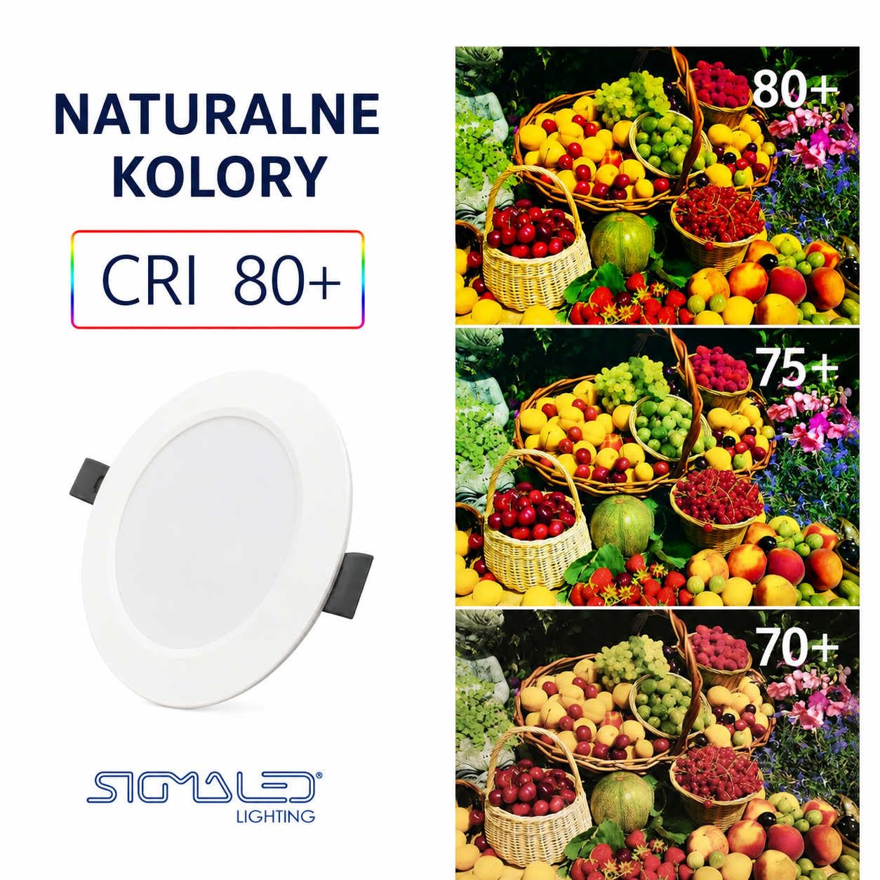 Sigmaled Lighting 6x Oprawa LED wpuszczana 18W 1850lm, IP44 do wnętrz i na zewnątrz pod zadaszeniem, 3000K 4000K 6000K, ultra cienka do karton-gipsu, otwór Ø187-210 mm, 220-230V