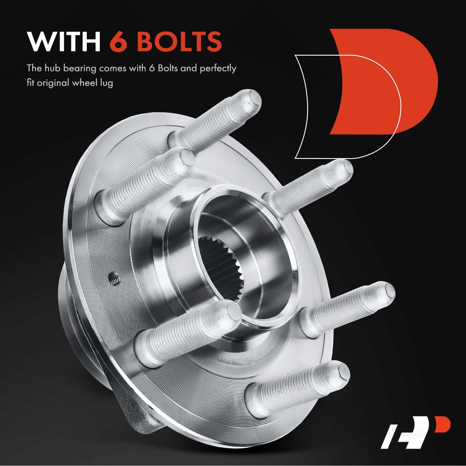 A-Premium Pair [2] 513289 Front Rear Wheel Bearing and Hub Assembly ...