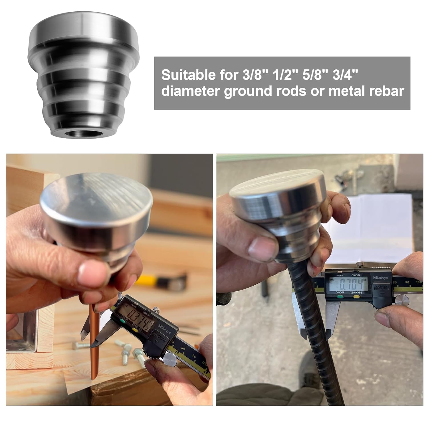 Ground Rod Driver Cap/Ground Post Driver/Rebar Driver Cap