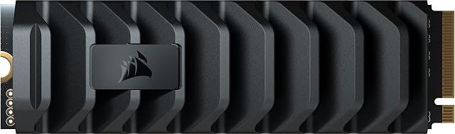 Corsair MP600 PRO XT 8TB Gen4 PCIe x4 NVMe M.2 SSD - Up to 7,000 MB/s Sequential Read and 6,100 MB/s Write Speeds, High-Density TLC NAND, Aluminum Heatspreader, M.2 2280 Form-Factor - Black
