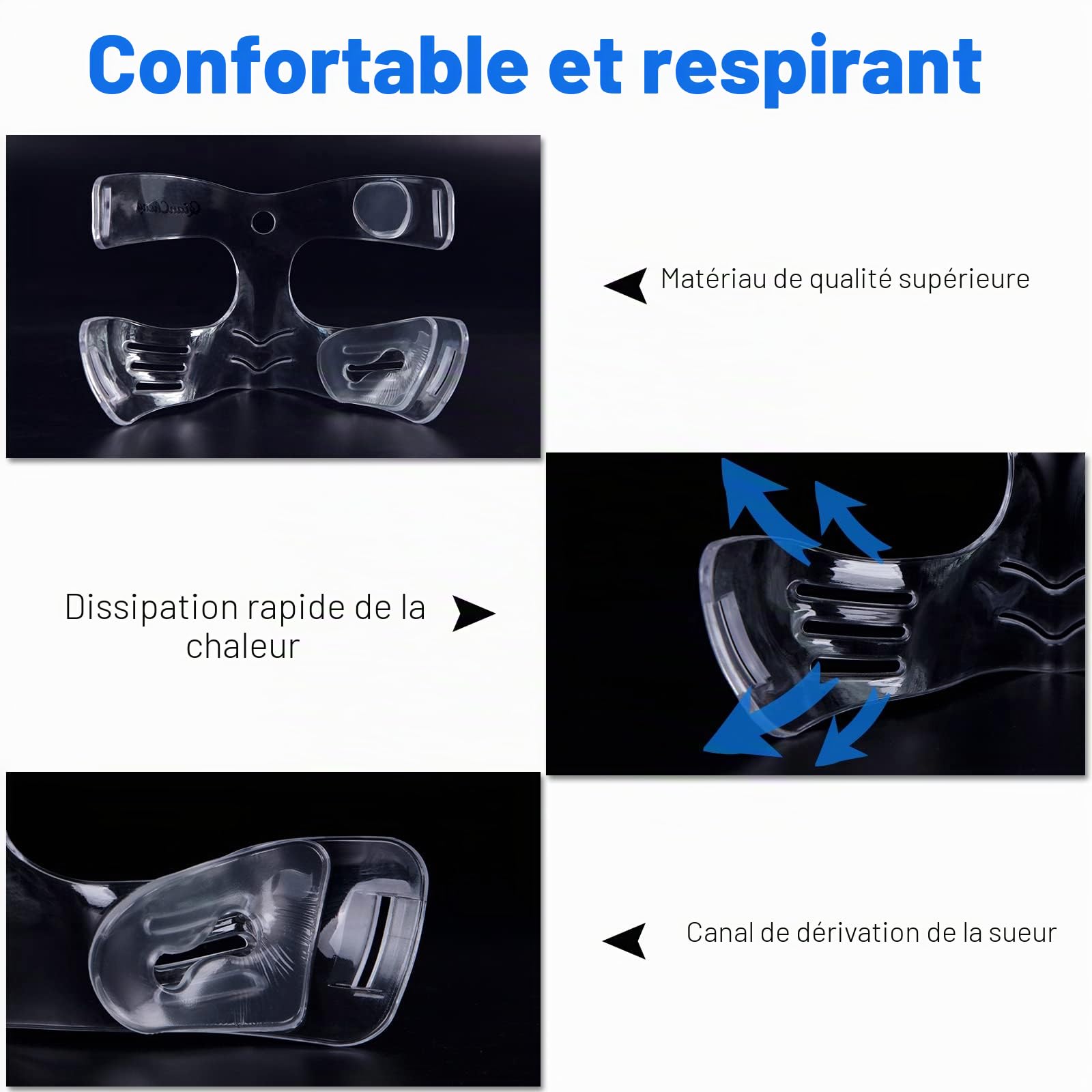 QianCheng QC-L5-S Protège-Nez L5 avec Rembourrage pour Enfants et Adolescents