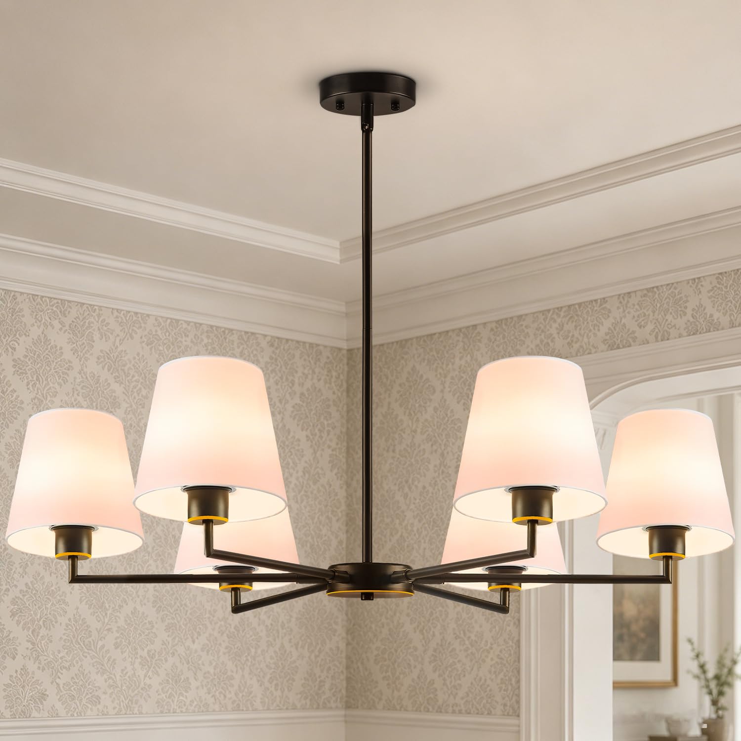 Photo 1 of Lynnoland 36-Inch 6-Light Chandelier
