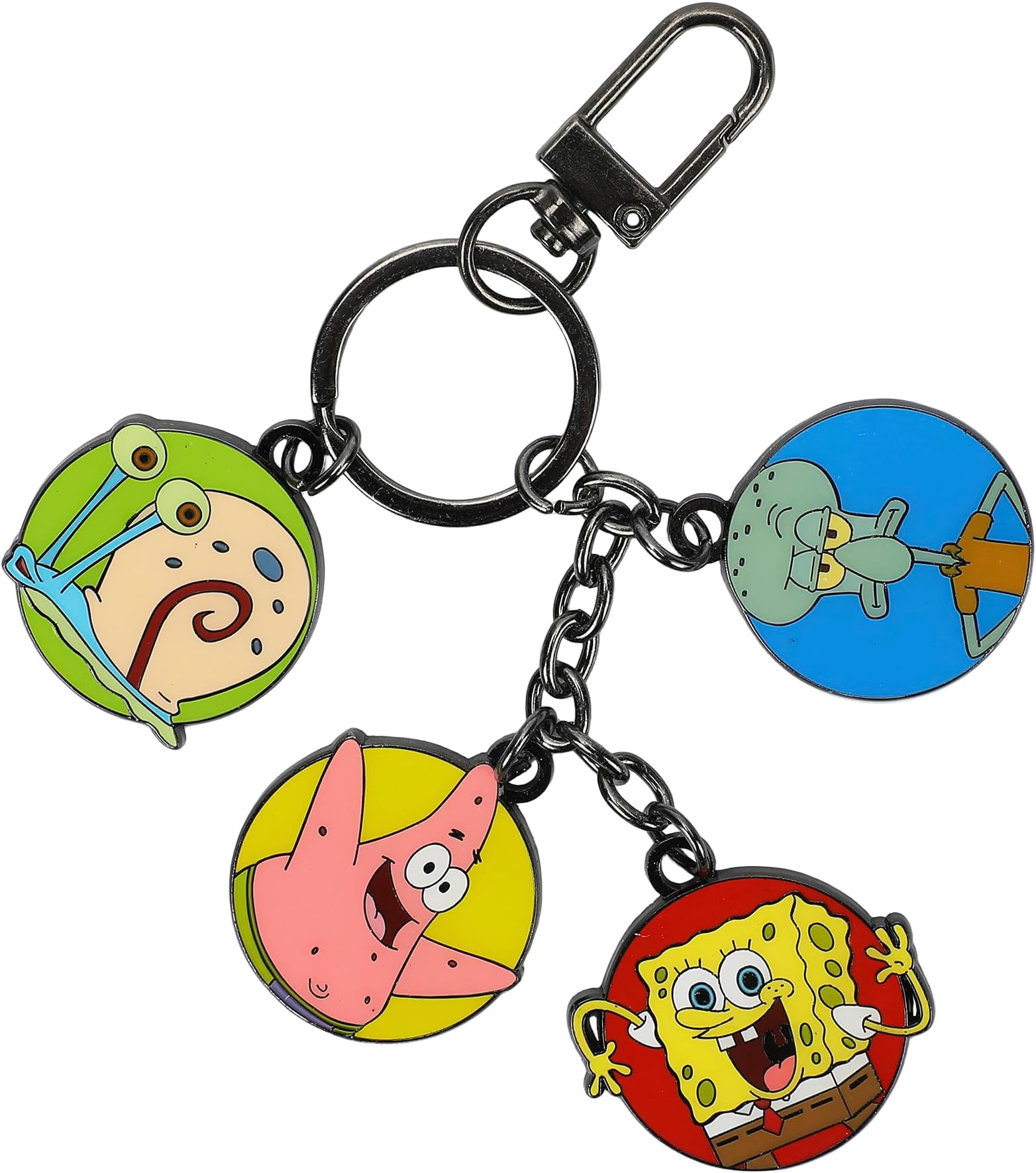Spongebob Squarepants Favorite Characters Multi Charm Keychain