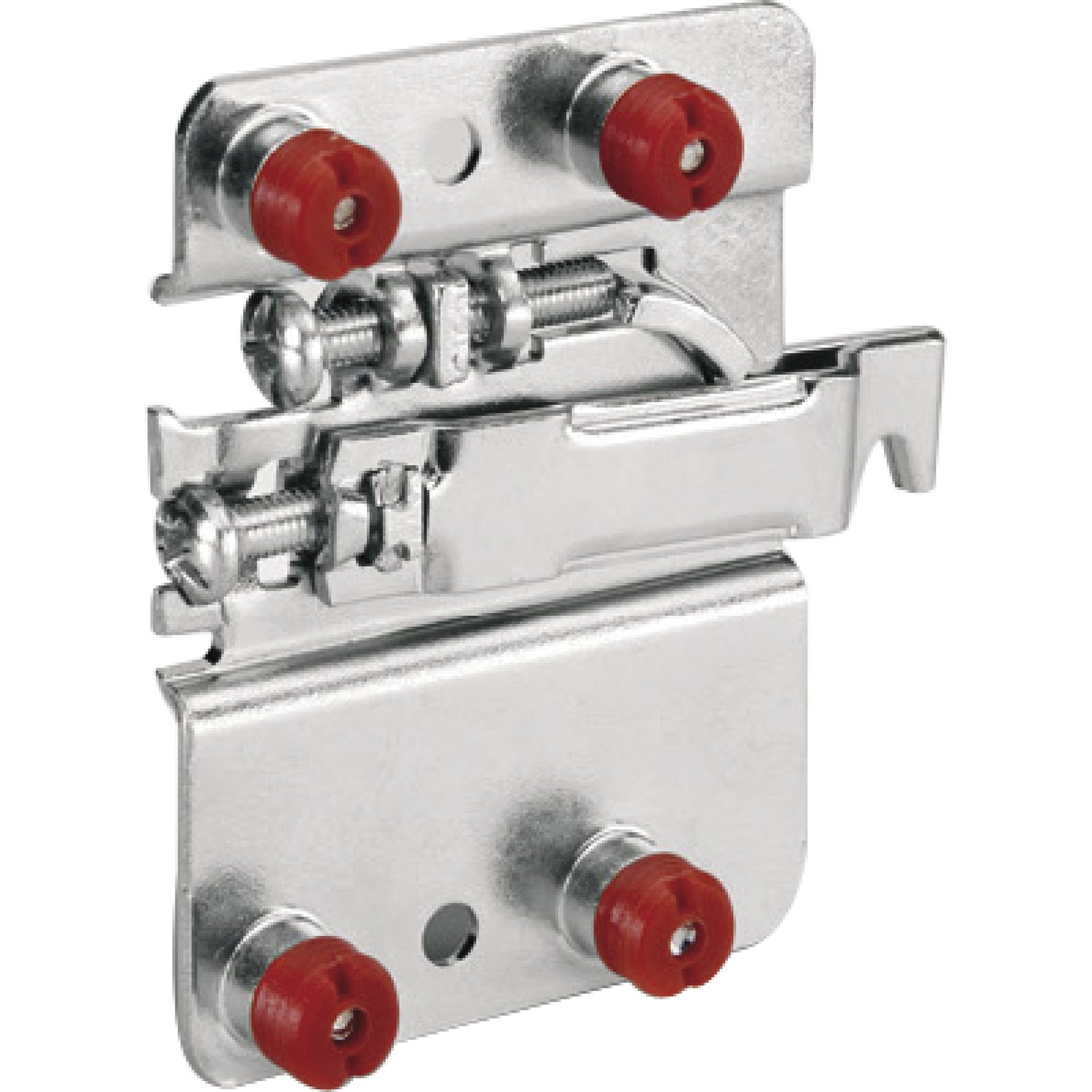 Gedotec White Cabinet Hanger Cabinet Suspension Unterschrankaufhaenger Base Unit Buoyancy 240 Kg Steel Zinc Plated For Press-In Operation Incl. Cover Caps - Anschlag: Rechts