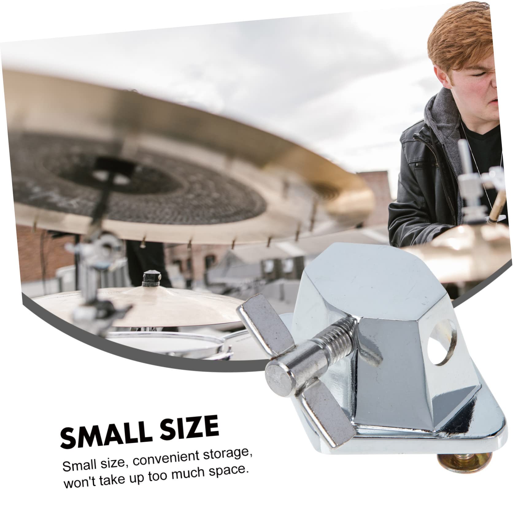 3pezzi Base Per Tom Percussion Instrument Di Facile Da Installare Accessorio Per Batteria Sostituzione Per Gambe Di Tamburo Compatto e Leggero Per Performance e Pratica