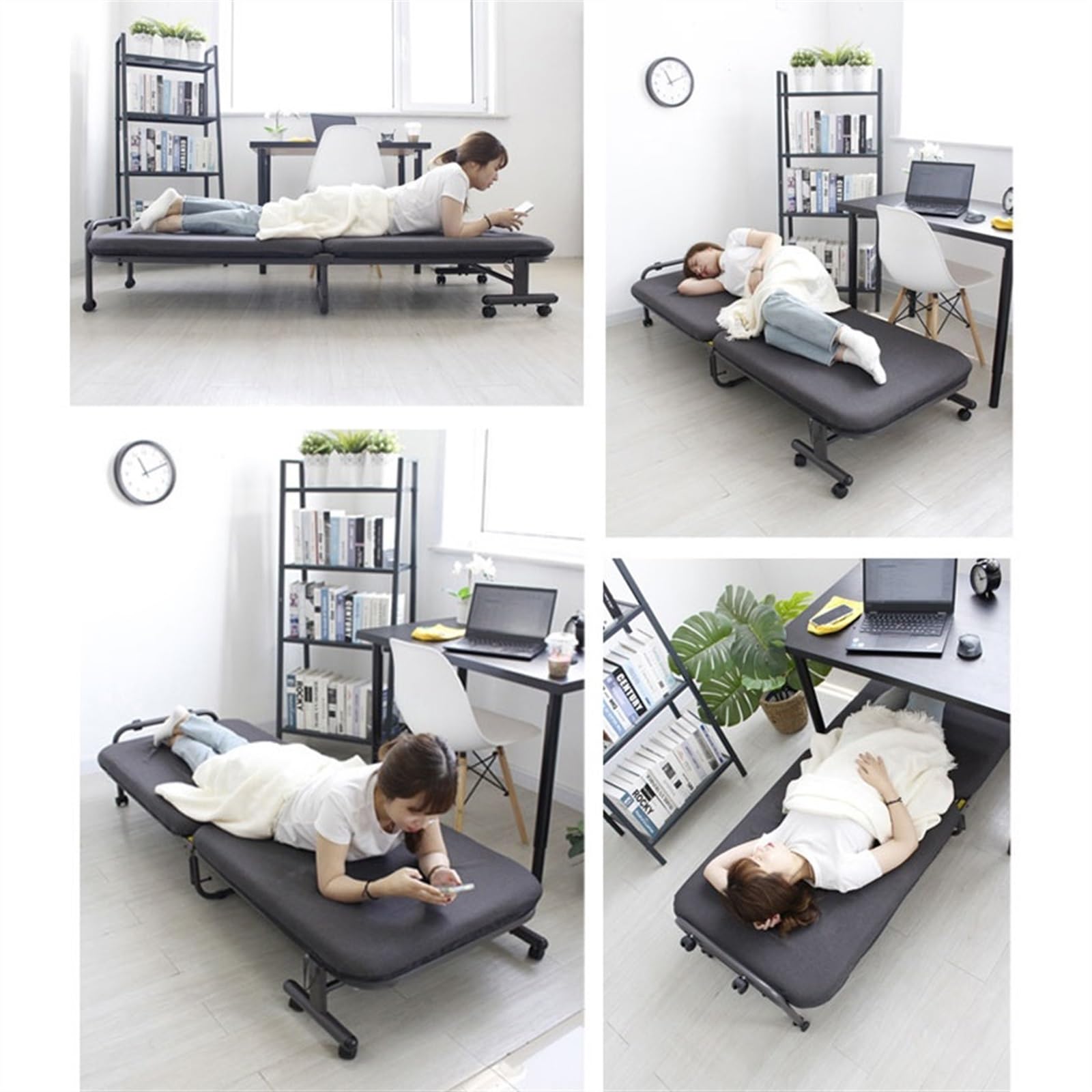 Łóżko kempingowe Biurowe łóżko składane Siesta, przenośne do drzemki dla dorosłych, na zewnątrz Łóżko składane(60cm)