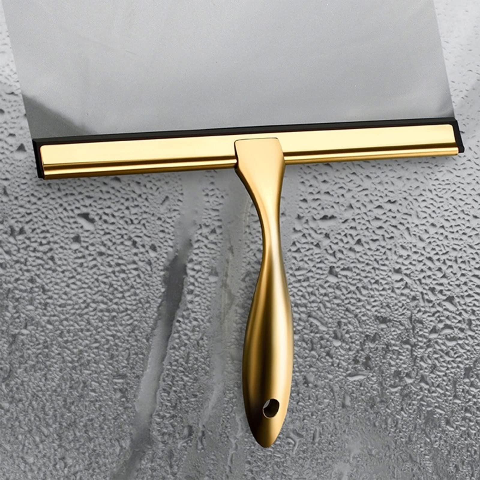 Rasquetas para Ducha, Escobilla de Ducha Oro Acero Inoxidable Silicona for Varias Superficies