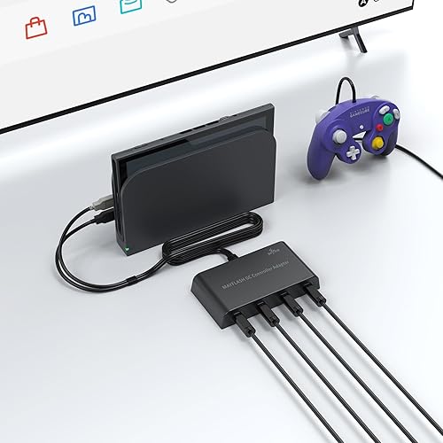 Miniatura 5 de MAYFLASH Gamecube Controller Adapter for Wii U, PC Windows and Switch/Switch 2, 4 Ports