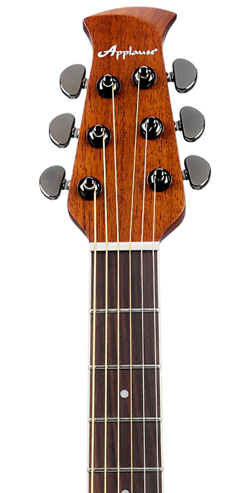 Applause Elite Plus AE44IIP - Chitarra acustica-elettrica a spalla mancante, profondità media, colore: Nero trasparente