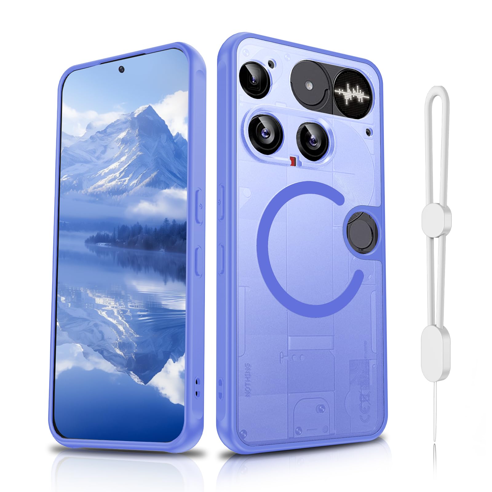 Dizn Magnetic Phone Case for Nothing Phone (3) Case,Fit for MagSafe,SkyBlue