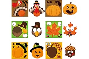 BeYumi 210Pcs Happy Fall Stickers Make Your Own Face, Perfect for Fall,...