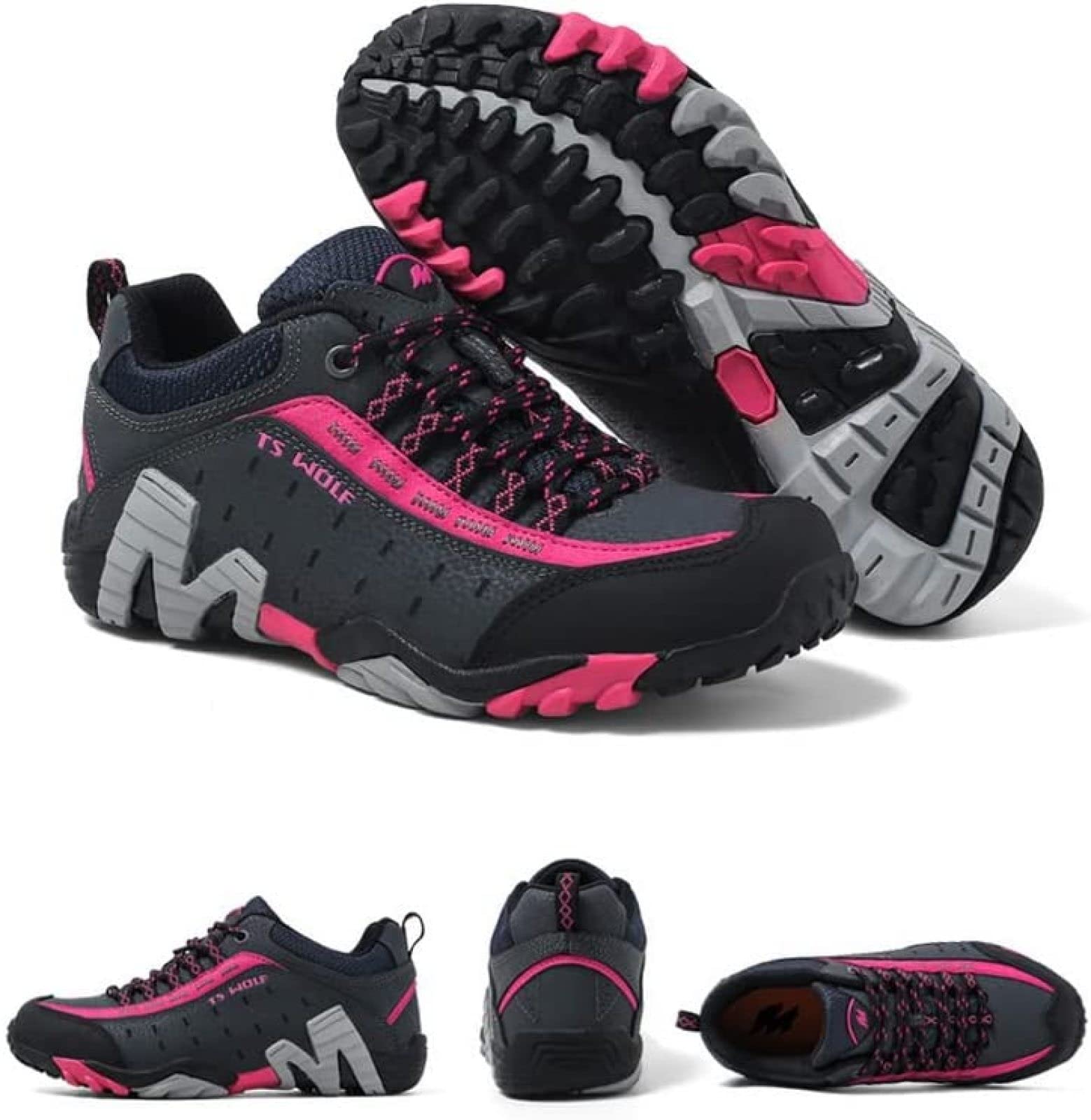 Chaussures De Randonnée Femme Antidérapantes - Sneakers Légères Et Respirantes - Semelle Multi-tracçage - Pour Trekking, Camping Et Ville