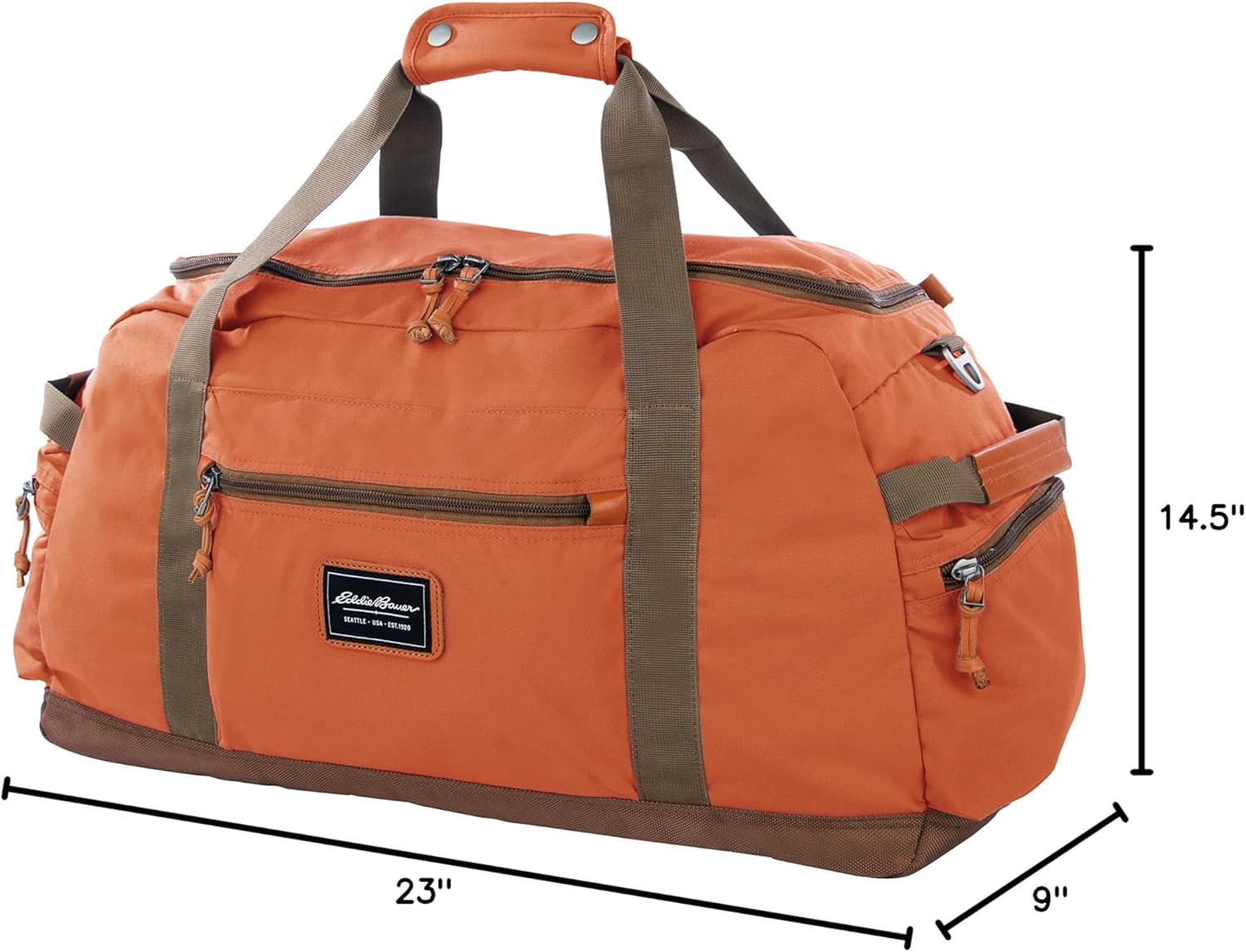 Eddie Bauer Bygone Duffel | Travel | Lightweight | Durable | Rugged Polyester/Nylon | U-Shaped Main Compartment - Image 8