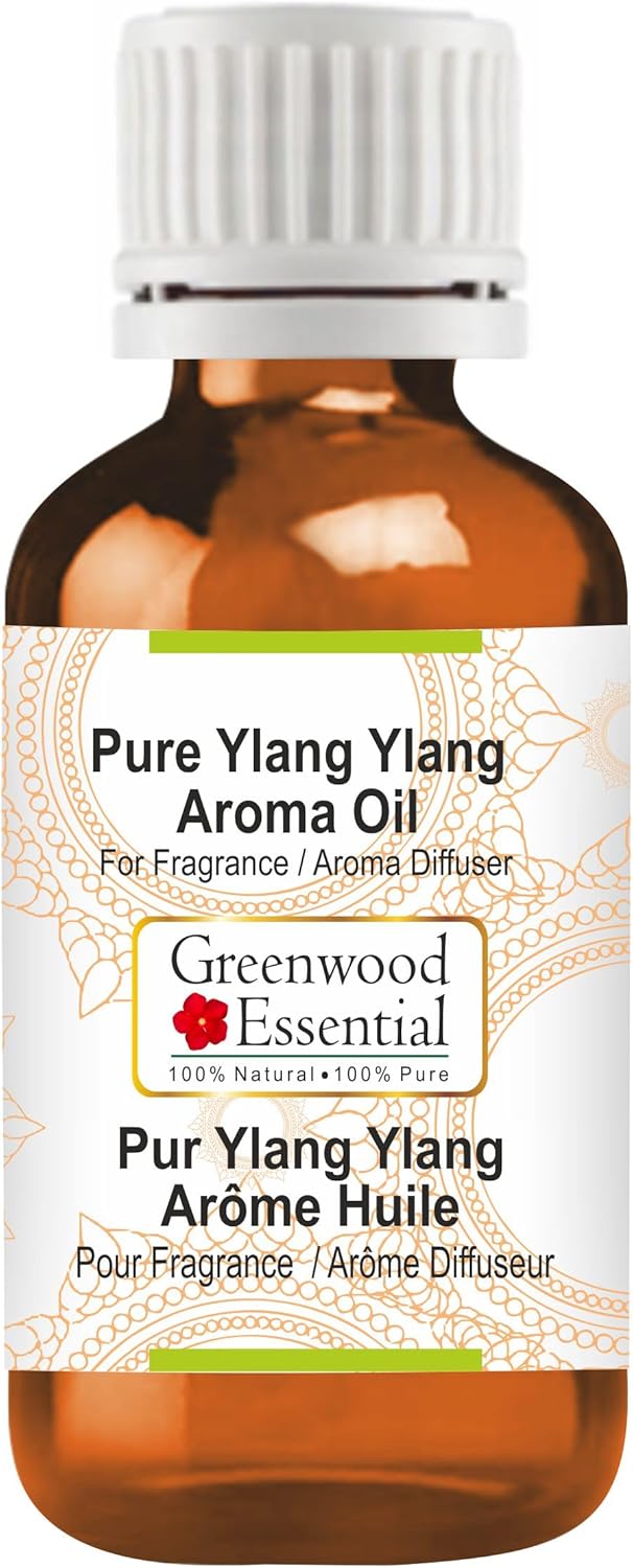 Greenwood Essential Pure Ylang-Ylang Aroma Oil (Suitable for Aroma Diffuser) 100% Natural Therapeutic Grade 630ml (21 oz)