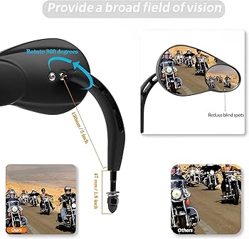 Amazon.com: VPZMT Rearview Mirrors/Split Vision Mirror for