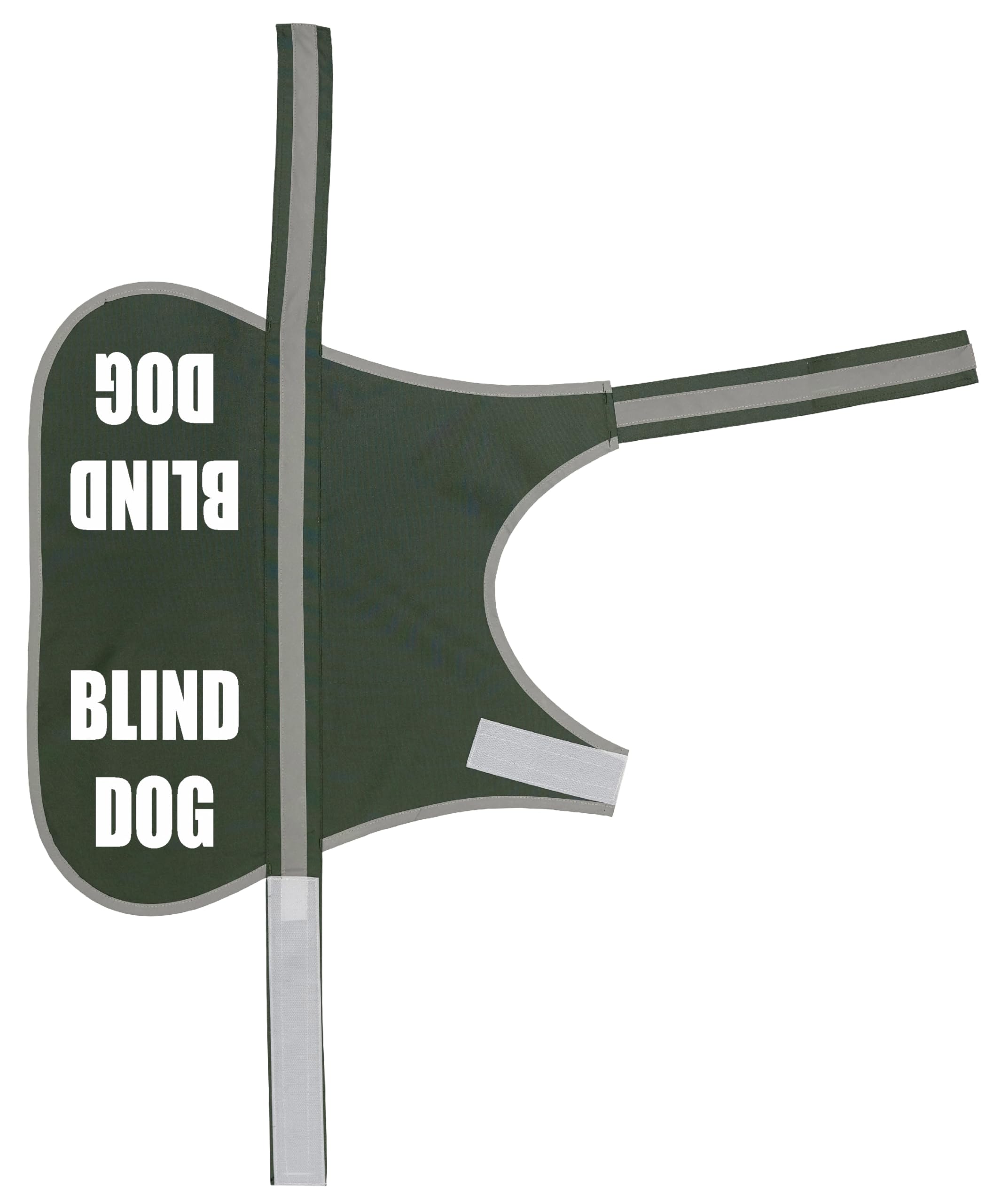 Flexi-Print Blind Dog Vest - Personalised Dog Hi Vis Vest Reflective Dog Coat, Service Dog Vest, Nervous Dog Products, Dog Hi Viz, Reactive Dog Warning, Dog Training Vest, Dog Walking Accessories