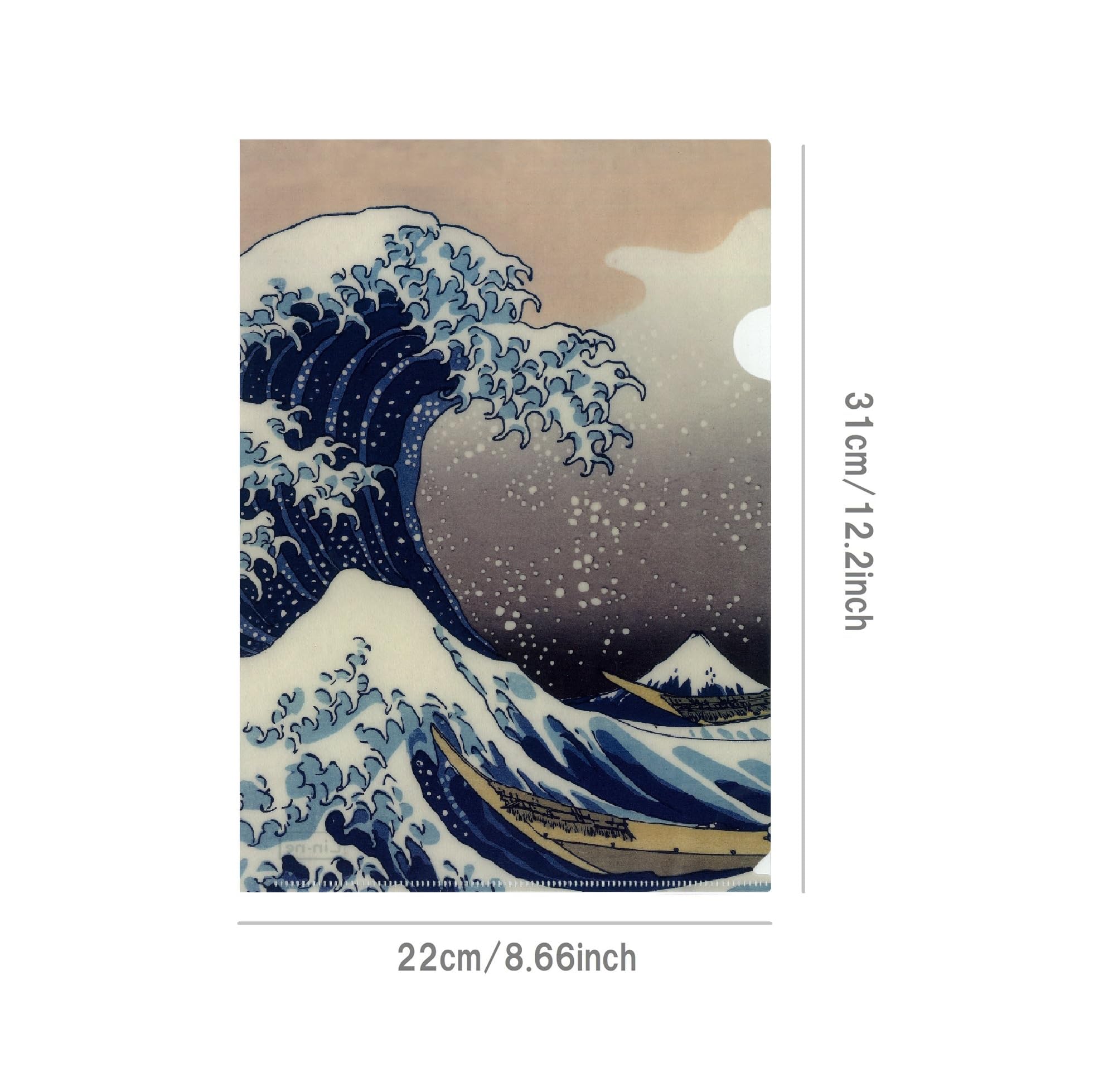 Amazon | 浮世絵クリアホルダーセット 合計【10柄】Lin-ne 北斎