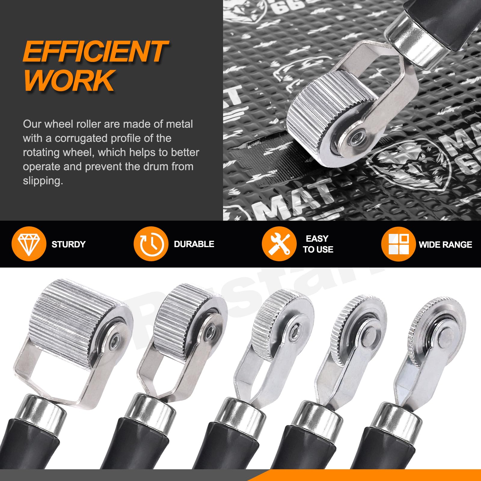 Kit Rulli Fonoassorbenti Per Auto - 3 Misure + Rullo In Gomma Per Installazione Perfecta - Foto 9