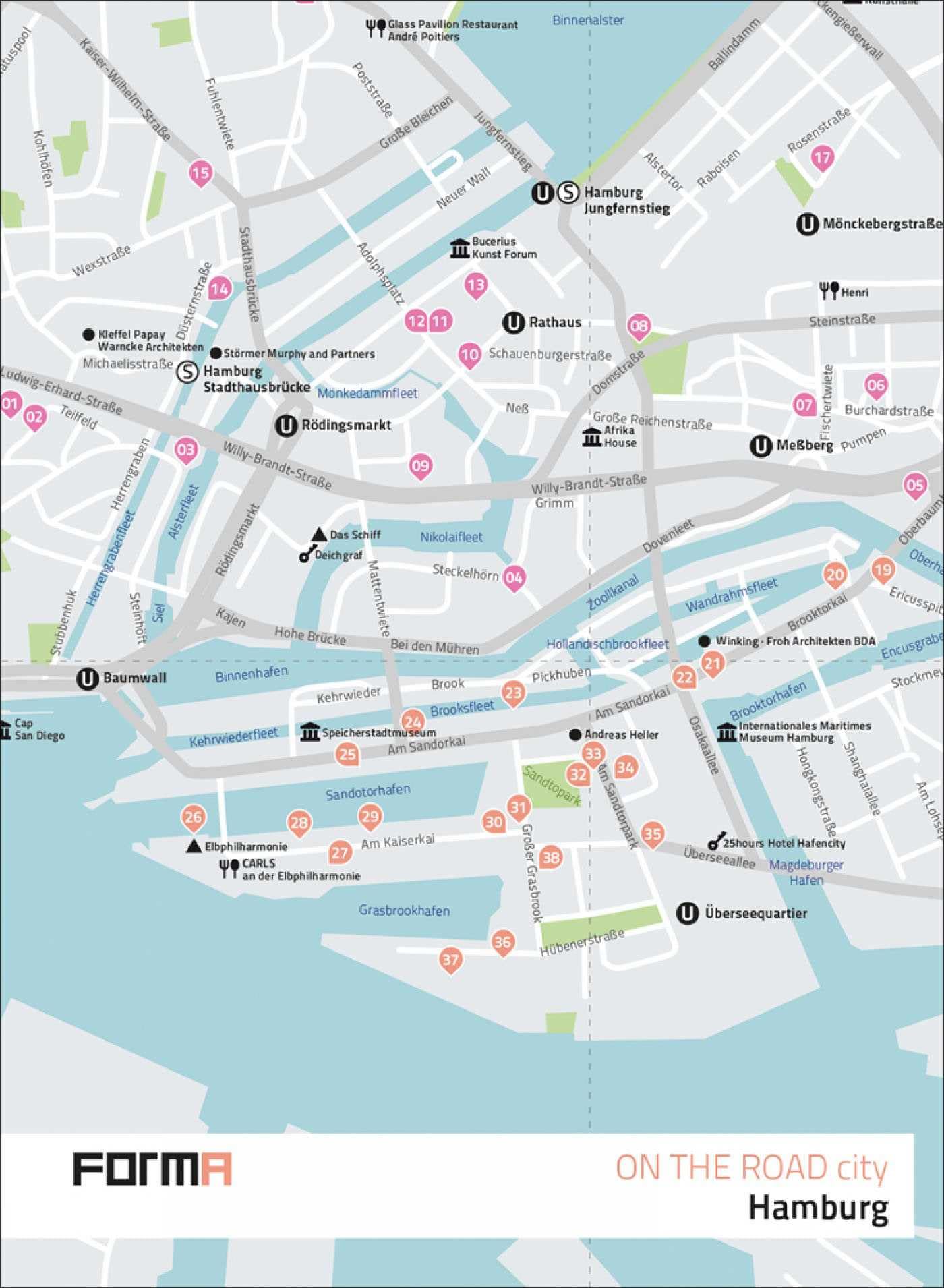 Hamburg: On the Road Architectural Guides by Laura Andreini (Paperback,) new