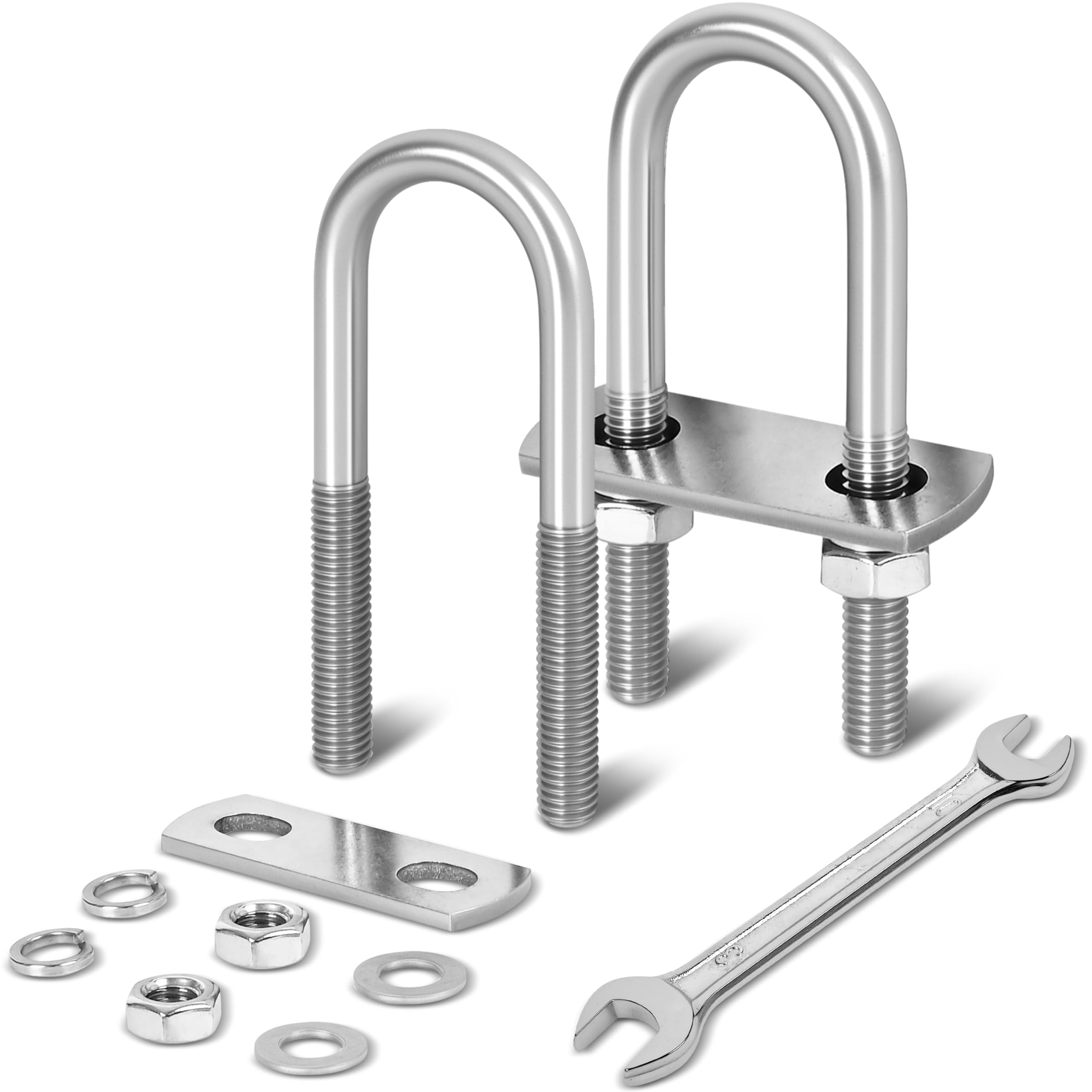 M8 Stainless Steel U-Bolts - 4 Sets -26 M8 Stainless Steel U-Bolts - 4 Sets -26