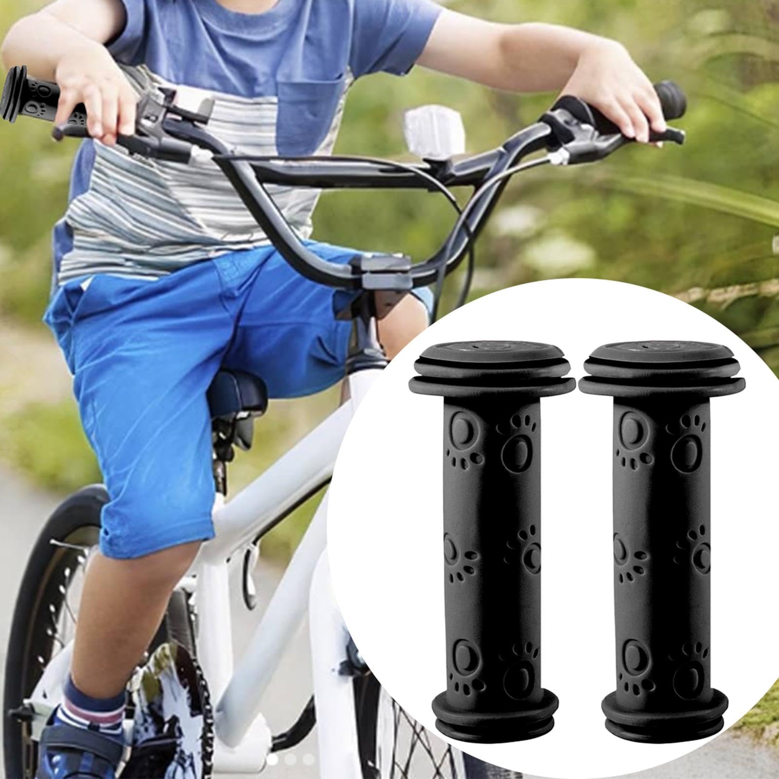 Manopole in Gomma Morbida per BICICLETTA / Lunghezza 130mm per tutte le