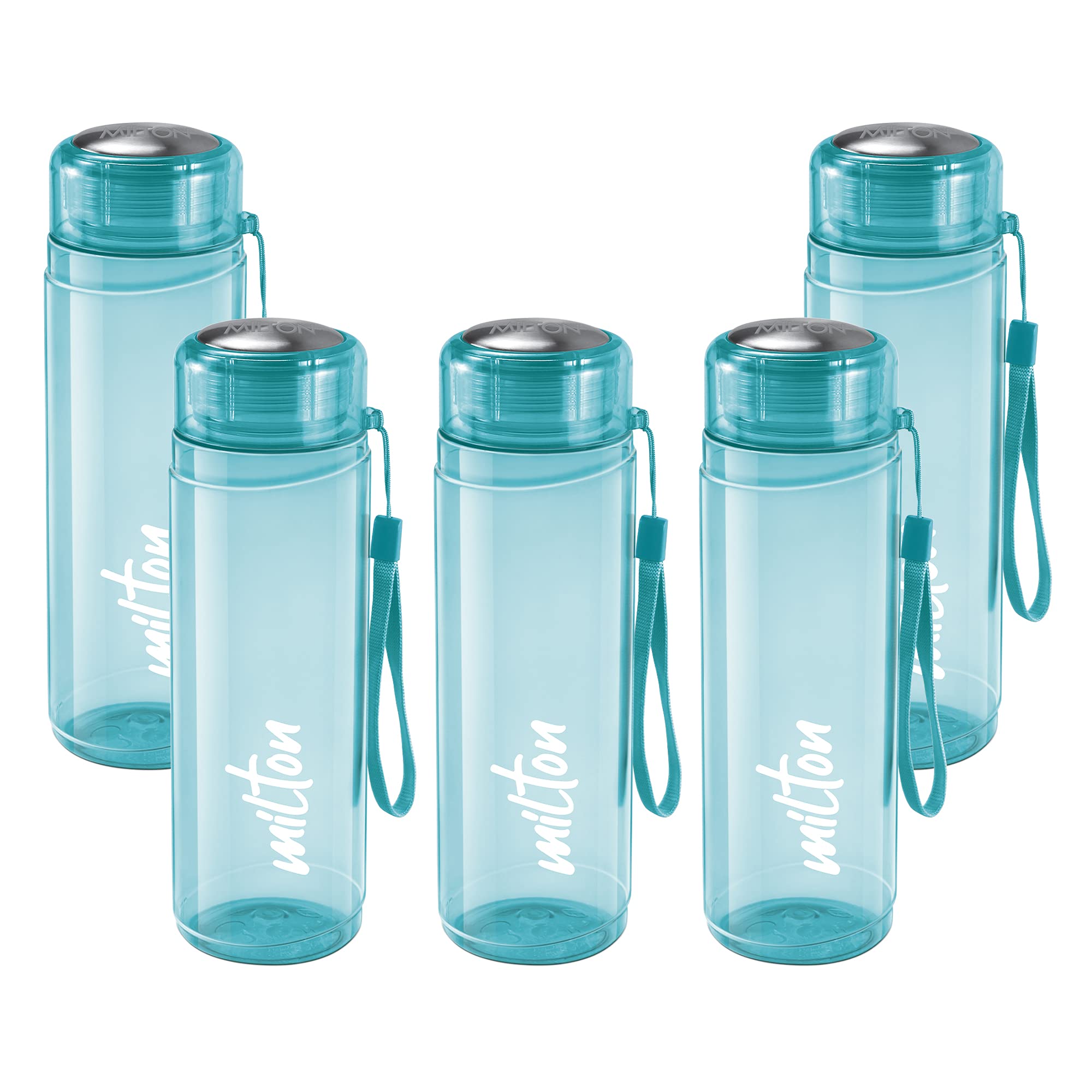 Milton Hector 1000 Pet Water Bottle, Set of 5, 1 Litre Each, Blue