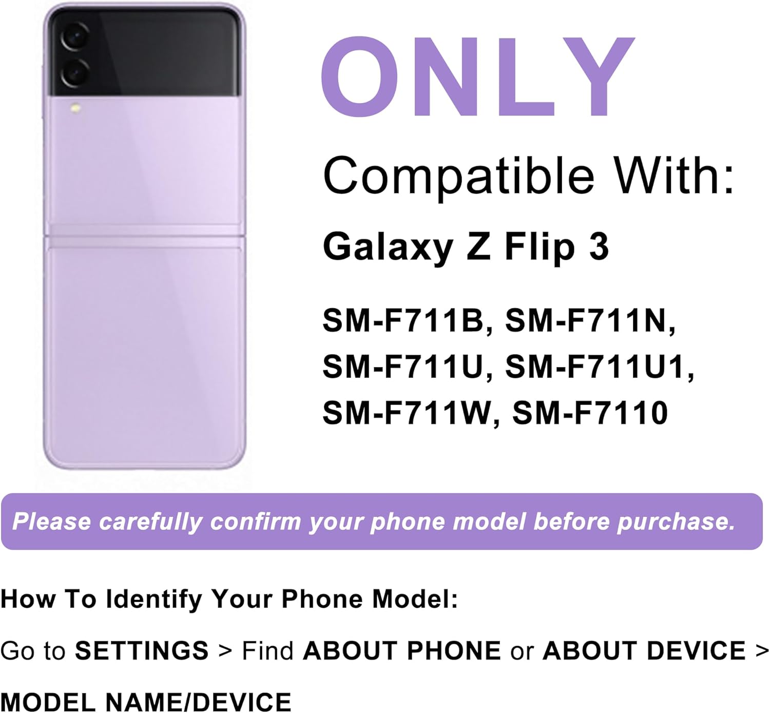 New Upgraded Battery for Galaxy Z Flip 3, EB-BF712ABY Replacement Battery Compatible with Samsung Galaxy Z Flip 3, with Repair Tools & Instruction