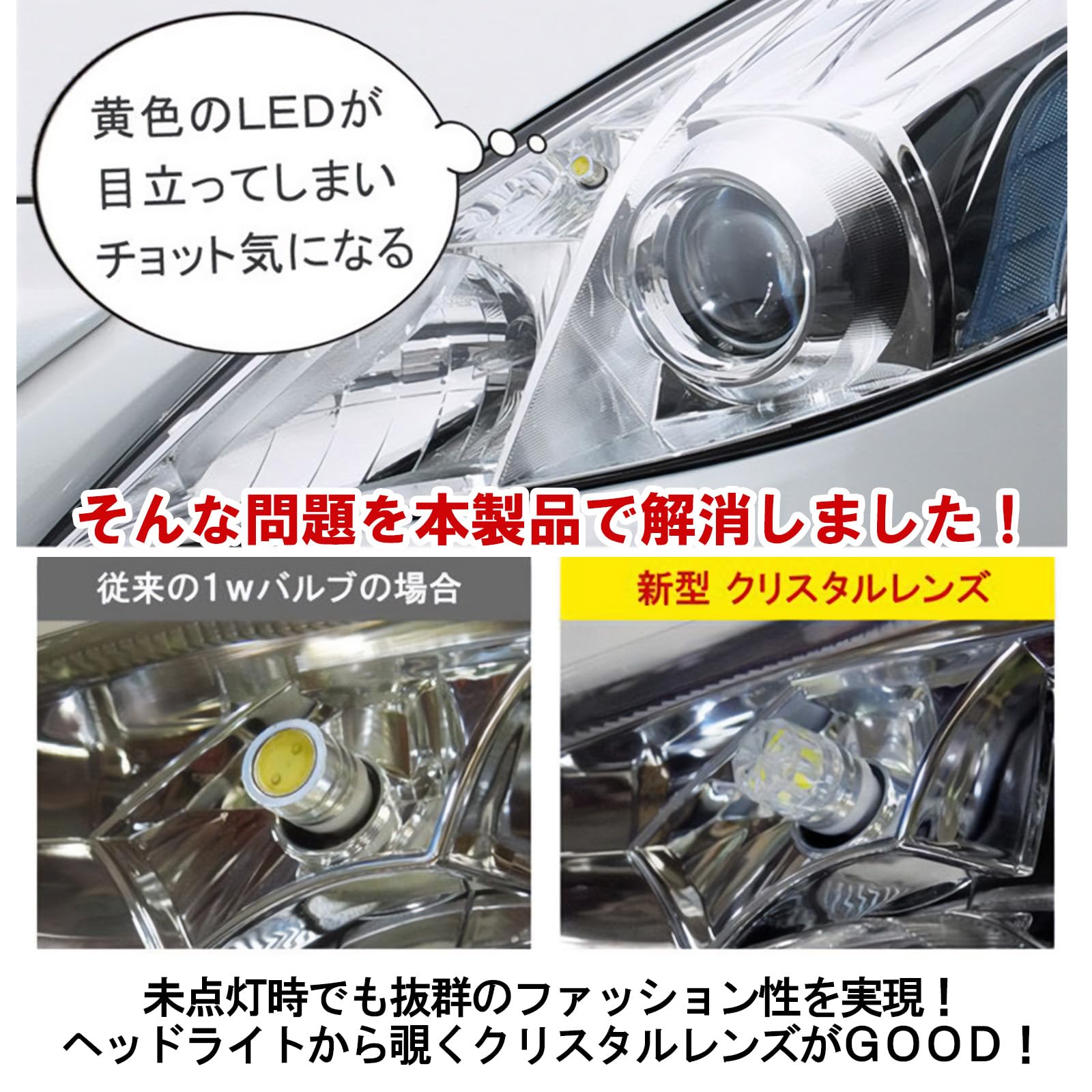 Amazon | エクシーガ クロスオーバー7 ポジションランプ LED T10 T16