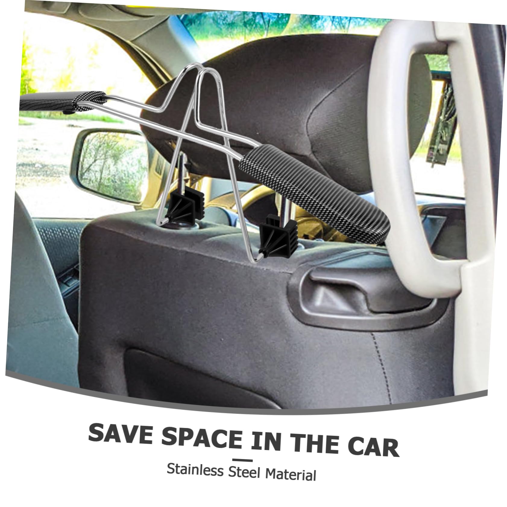 Cabilock Appendiabiti per Auto Acciaio Inossidabile Grucce Leggere Facili da Installare per Viaggi e Organizzazione Veicolo per Cappotti e Vestiti