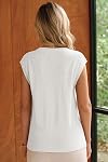 Tendance Arach&Cloz 2026 Chandails de printemps pour femmes Laine Blend V Bouton d'été Bouton de cou