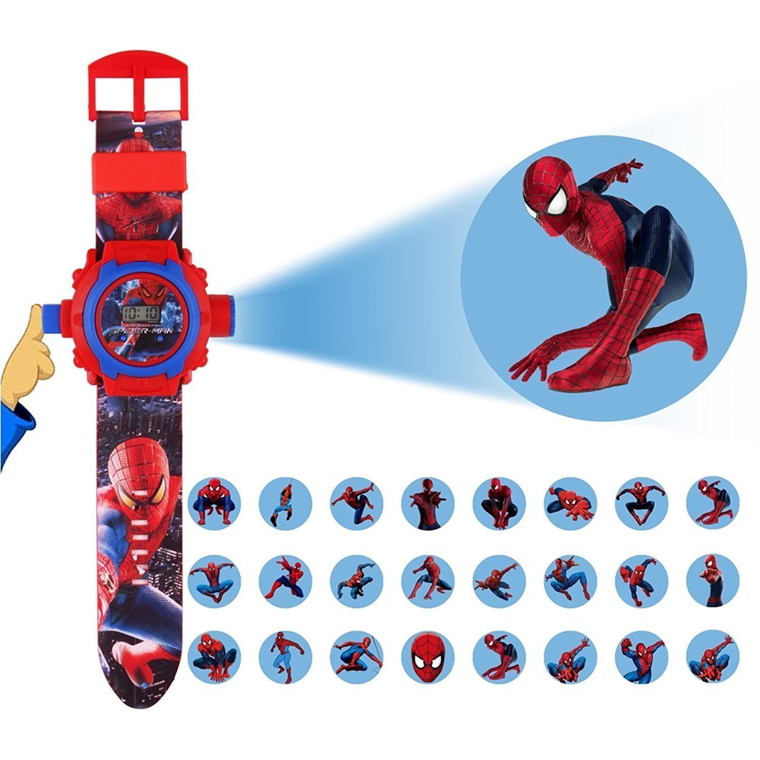 Spiderman Plastic Spider-Man Projector Kids Video Game Double Handling System Digital Watch (Multicolour) (B07BL45VB5) Amazon Price History, Amazon Price Tracker