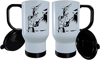 Horse And Girl Travel Mug, Personalised Travel Mug, Horse Travel Mug, Thermos Mug,Horse Thermos Mug