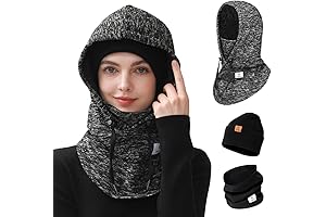 C CALOICS Balaclavas for Women: Protective Head-to-Toe Shield for Outdoor Winter Sports Enthusiasts