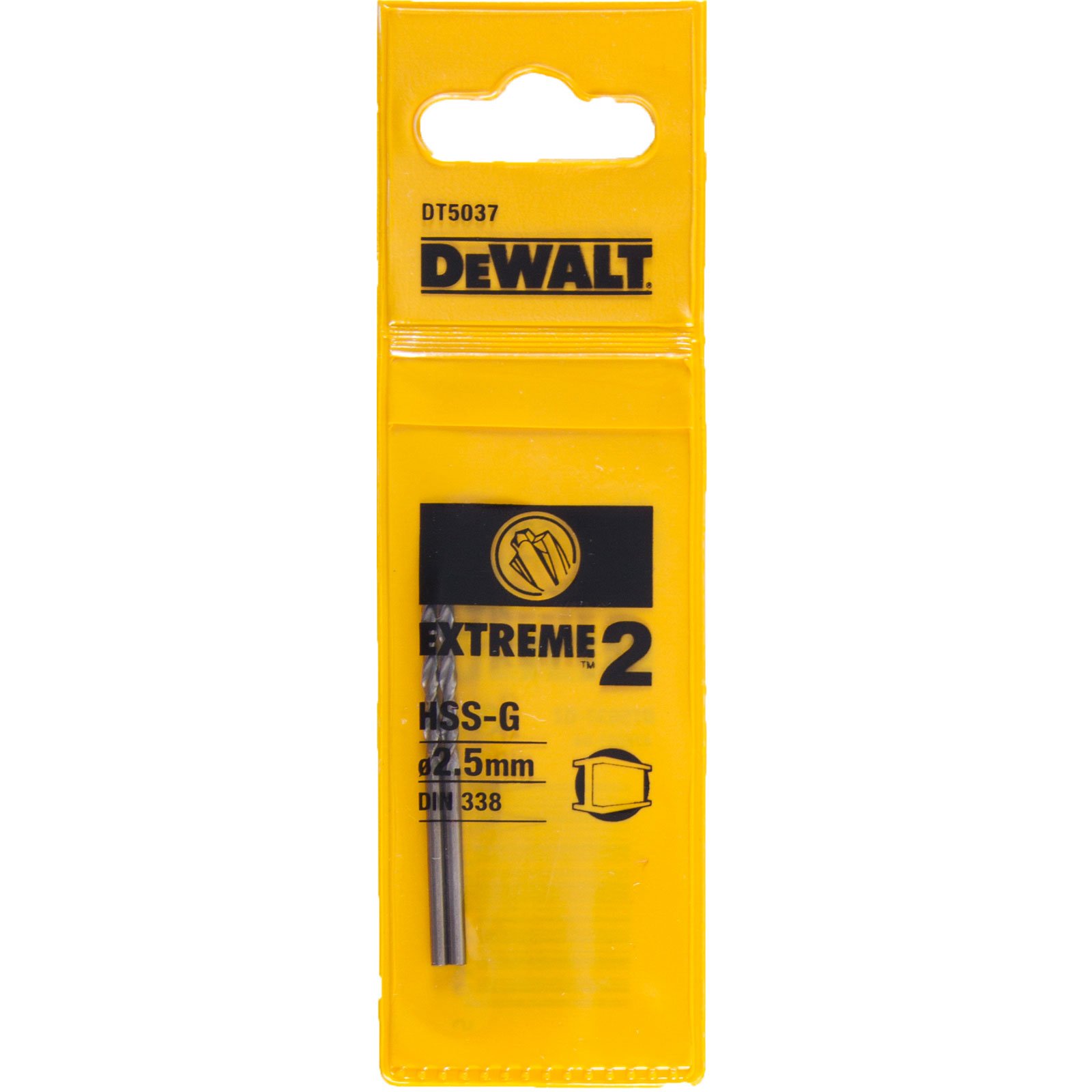 Dewalt DT5037QZ 2.5 x 57 mm Extreme 2 Metal Drill Bit, Multi - Image 2