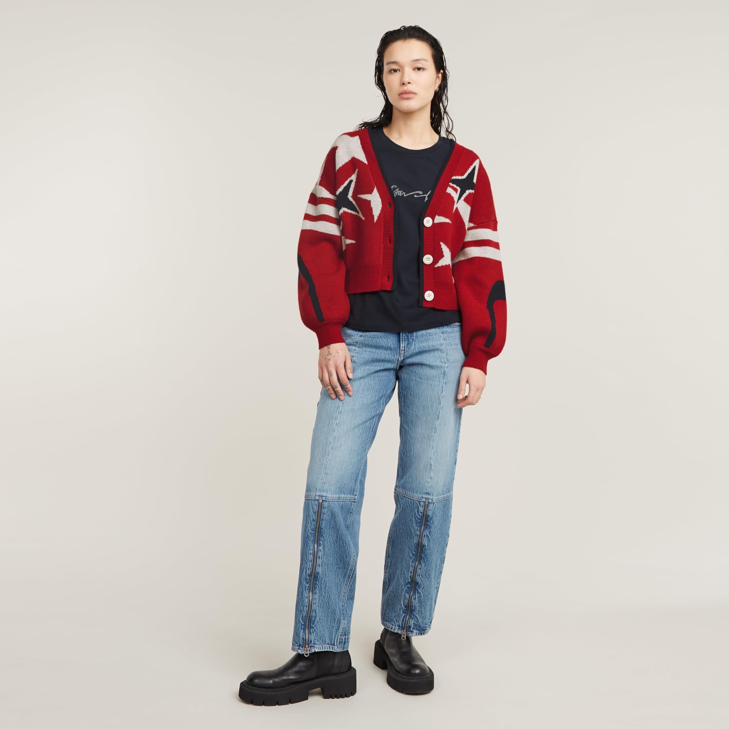G-STAR Holiday Loose Knitted Cardigan Felpa Donna