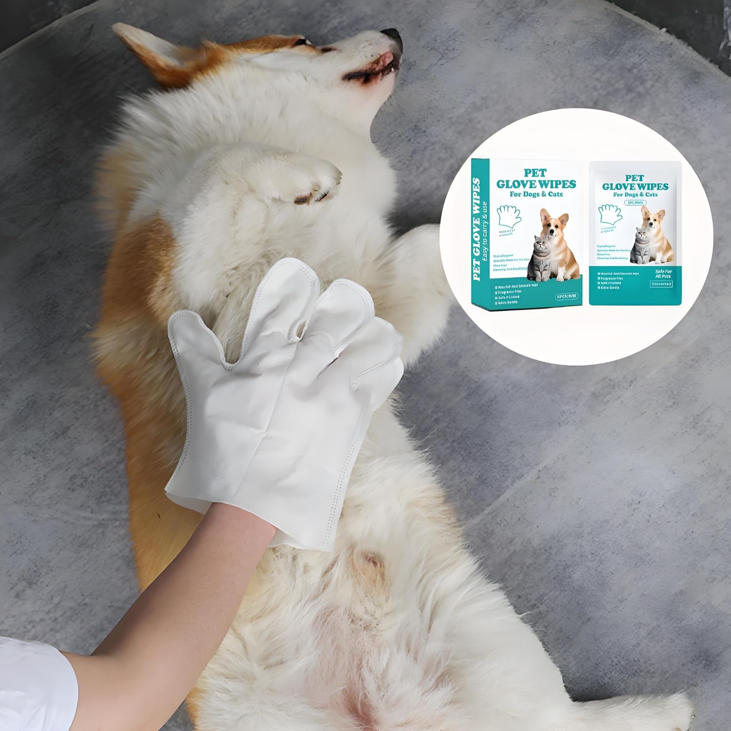 24 Piezas Guantes De Limpieza Para Cuerpo, Guantes Limpieza Perros Desechables, Guantes Para Aseo De Mascotas, Guantes Para El Aseo, Con Elimina Eficazmente El Polvo y Los Olores, Para Uso Diario