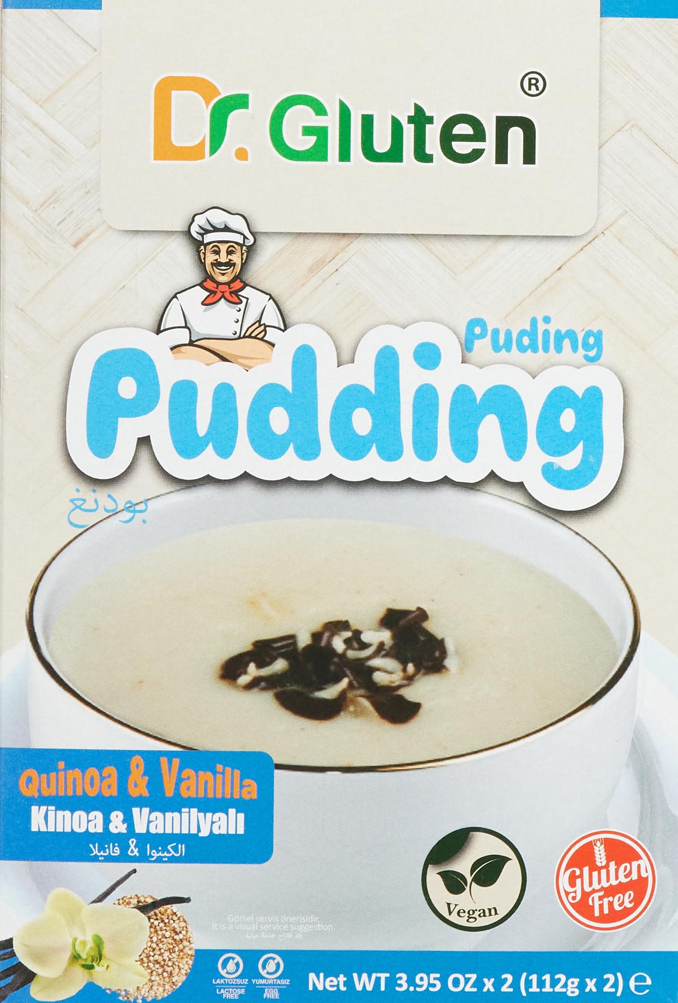 Dr. Gluten Glutensiz Vanilya Ve Kinoalı Puding 112 G X 2 Adet