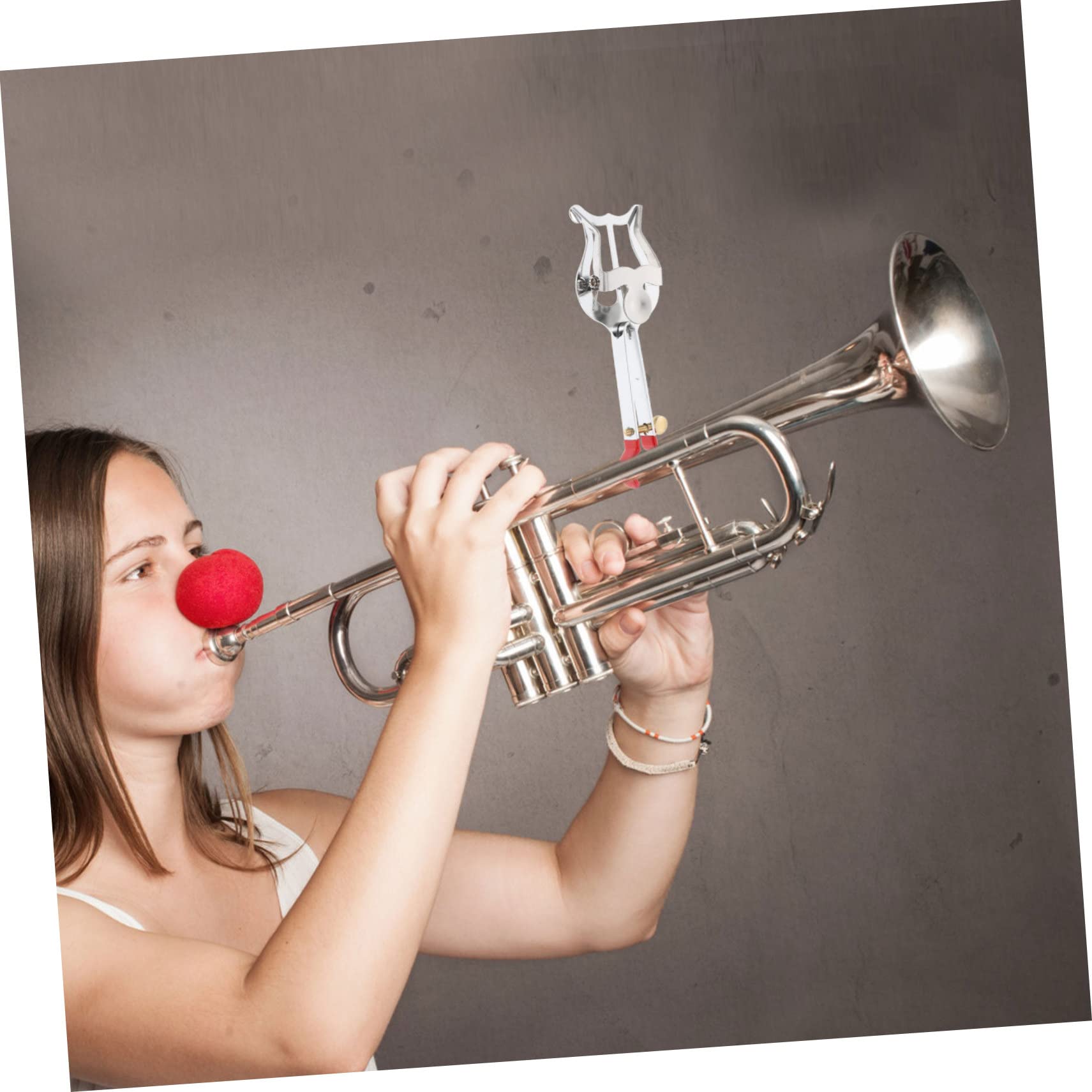 ibasenice 5stücke Praktischer Notenclip Für Trompete Stabiler Musiknotenhalter Silber Für Musiker Schüler Und Instrumentalspieler Perfektes Zubehör Für Marschmusik