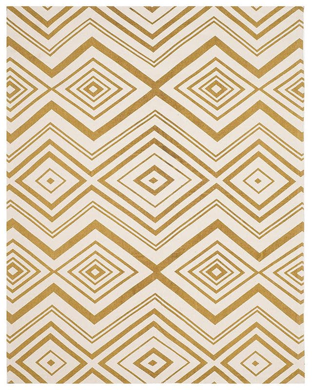 Image of Embossed Handmade GH Wool Thick Geometrical Carpet is a Stylish and Practical Addition to Any Living Room 5X8