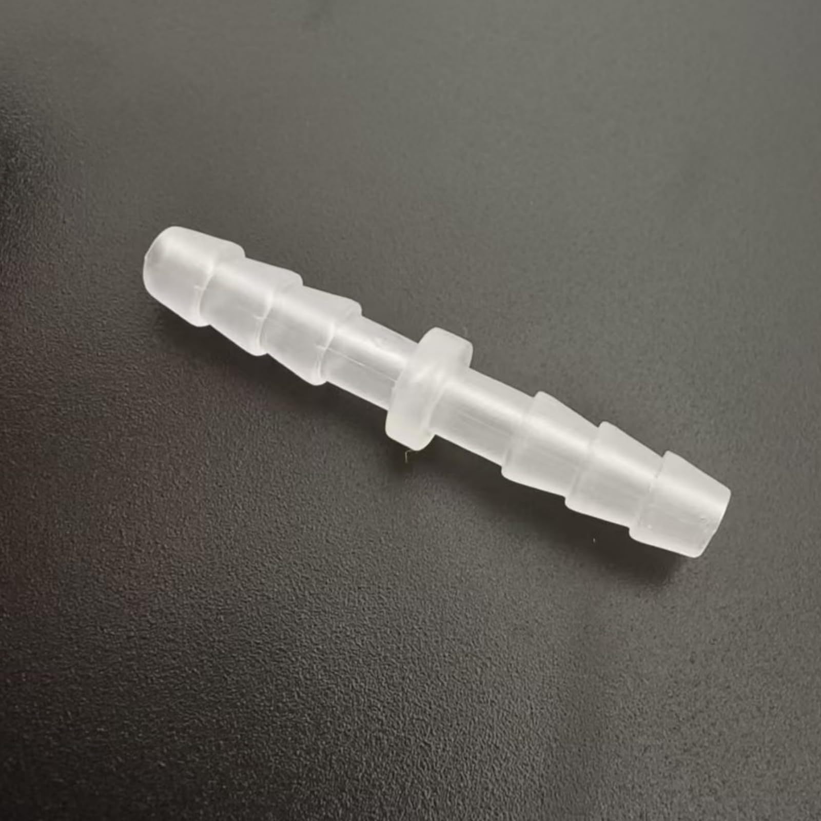 25 Pack Hose Barb Connectors - Equal Straight Barbed Hose Fittings, Polypropylene (PP), Clear and Transparent(5/32 Inch-4.0mm 3 Barb)