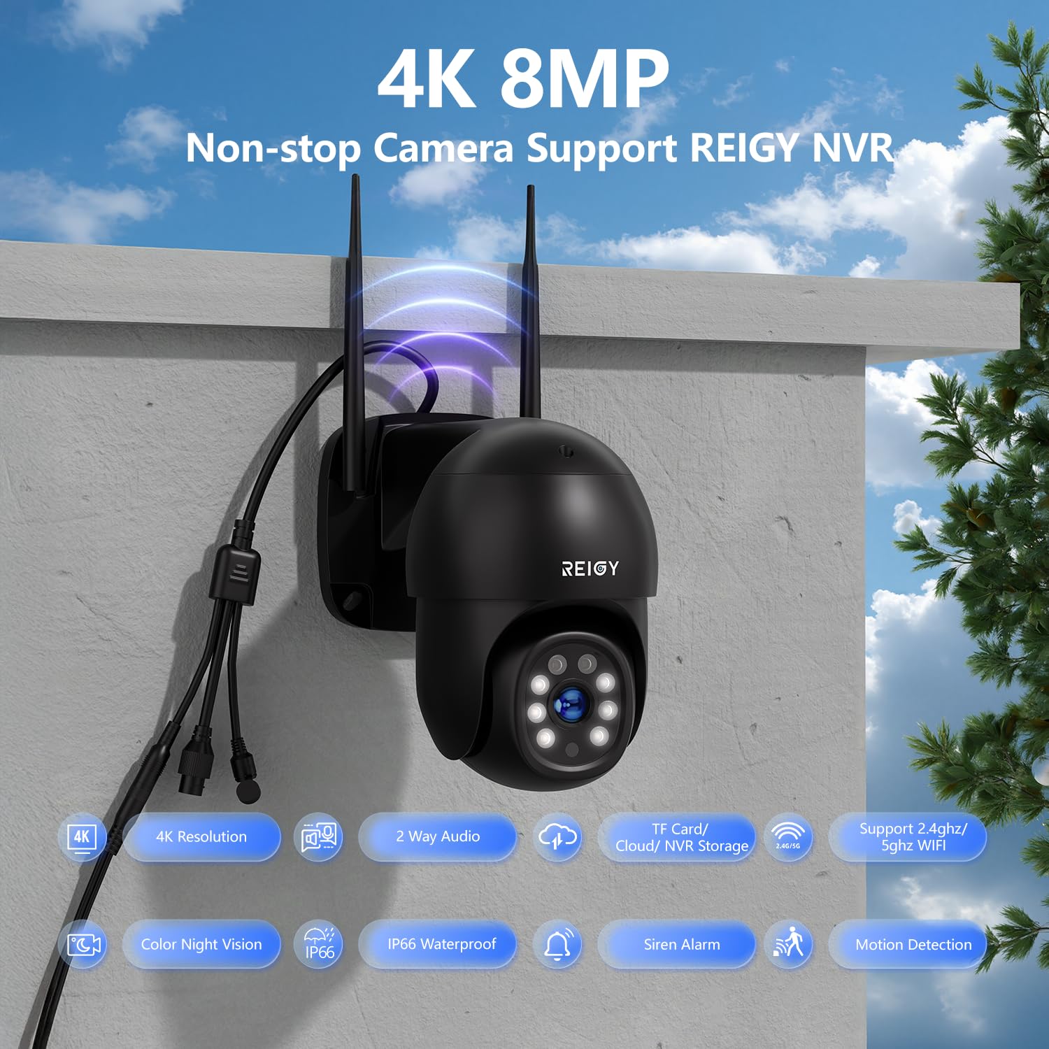 Kit Video Surveillance REIGY 8MP 360 Degree 1TB HDD - Dettaglio
