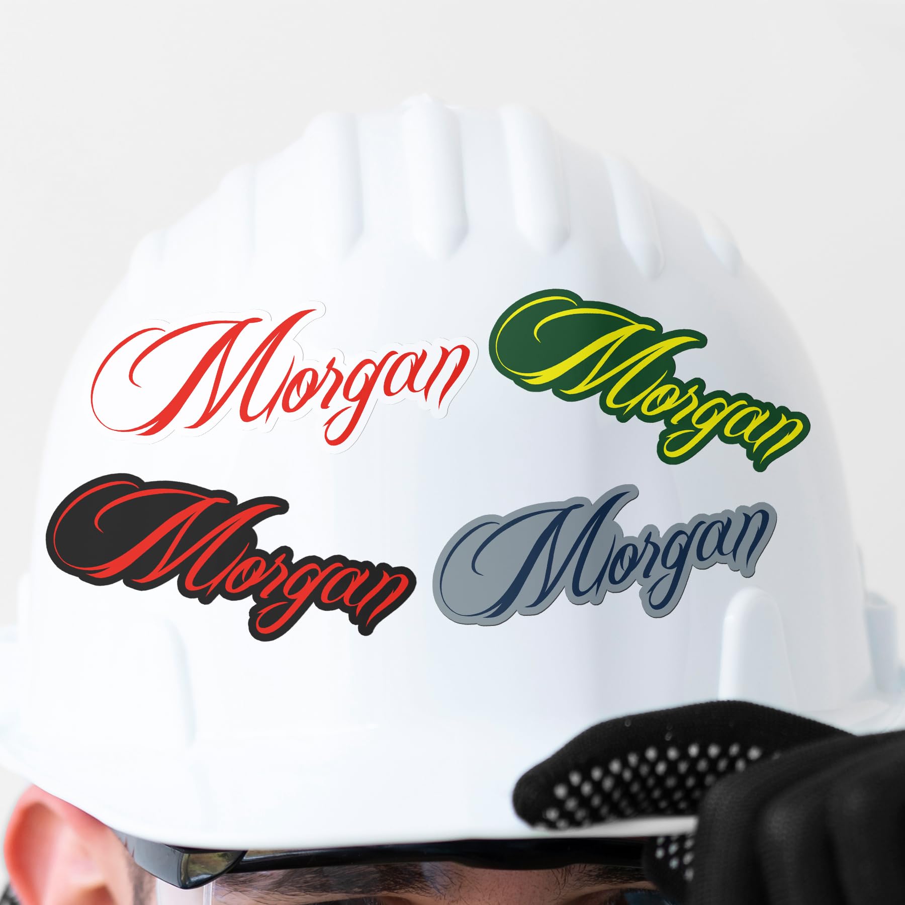 Personalized Custom Name for Helmet Hard hat Sticker Hardhat Electrical Workers Blue Collar Plumber Mechanic Hardhat Sticker Waterproof Vinyl Stickers for Water Bottle Gifts for Dad Kid Boy Tumbler