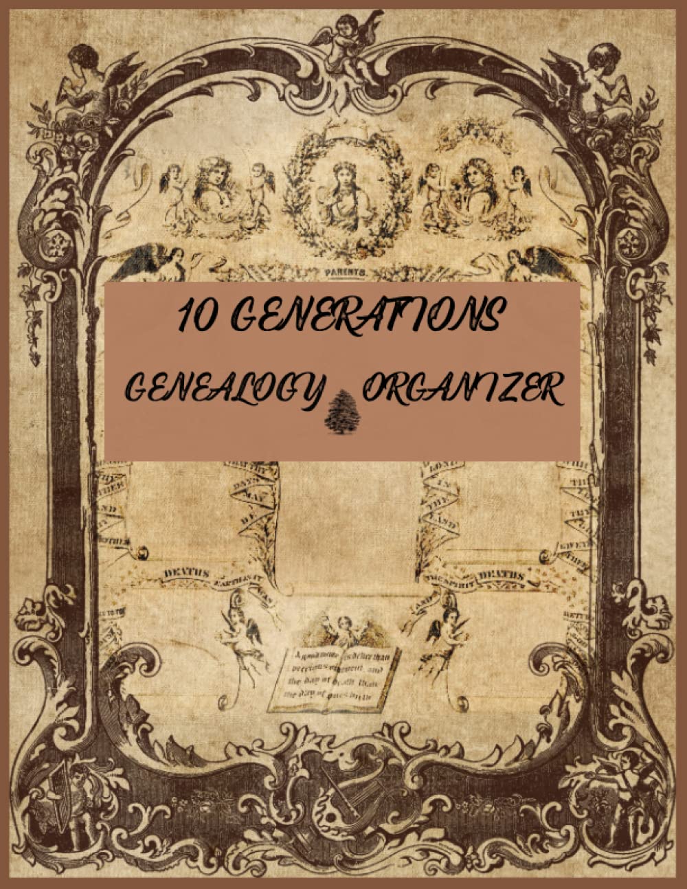 10 Generations Genealogy Organizer: Ancestor Details Genealogy Notebook with Charts and Forms, Family Tree Book, and more
