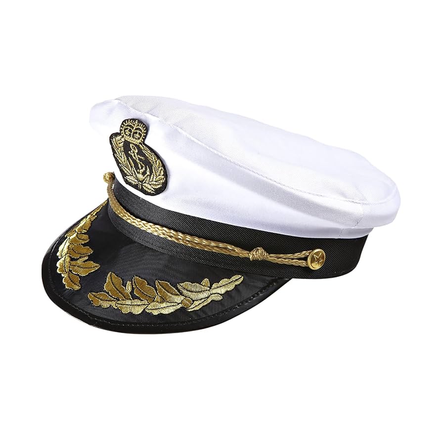帽子 Captains hat Amazon.com: Captain's Yacht Sailors Hat Snapback Adjustable